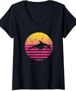Womens Classic Orca Gift V-Neck T-Shirt